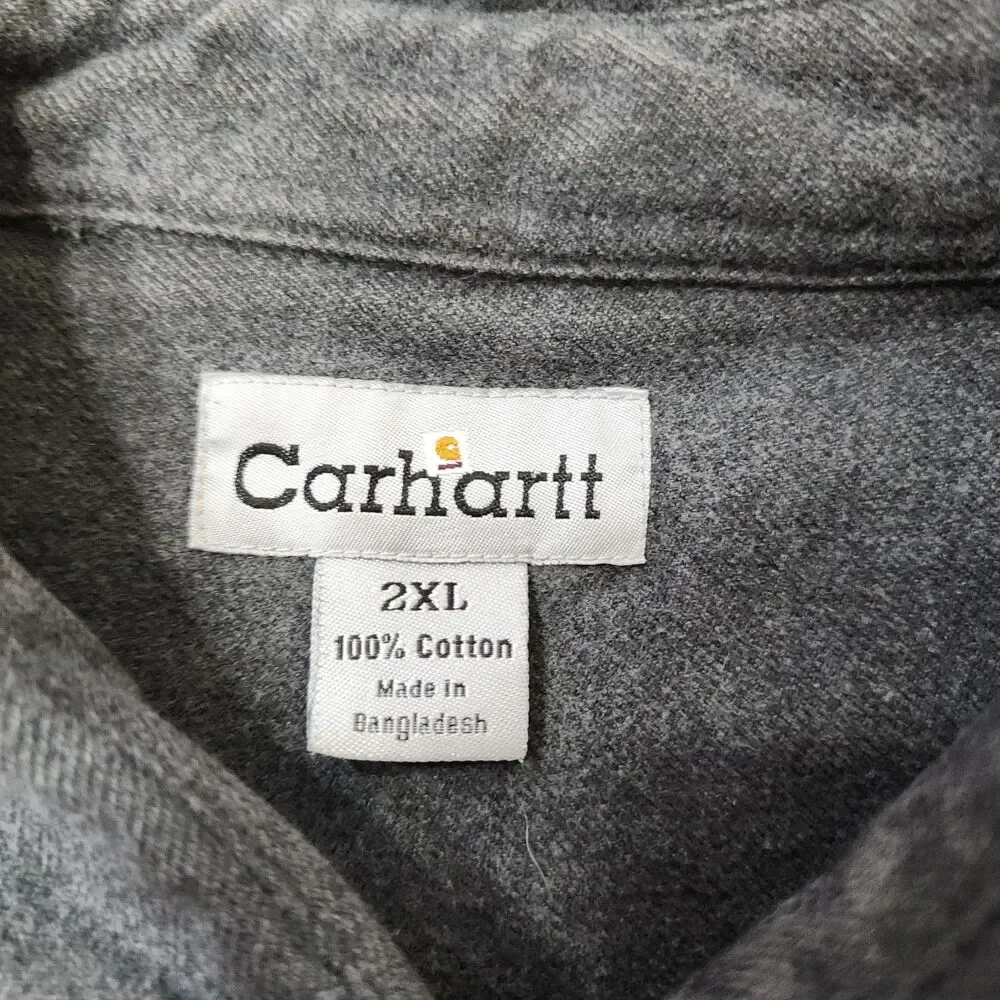 Carhartt Loose Fit Mid Weight Chambray L/S Button-down Men’s XXL - Picture 10 of 12
